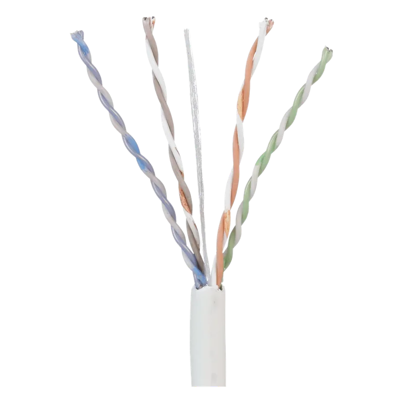 Bobina de Cable UTP 305 Metros (1000 Pies) de Cobre, TX5e, PanNet, Blanco, Categoría 5e, 24 AWG, CMP (Plenum), de 4 Pares PANDUIT PUP5C04WH-F