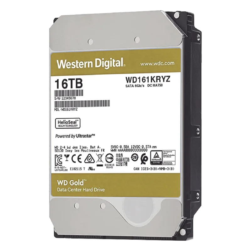 Disco Duro Enterprise 16TB WD GOLD Western Digital (WD) WD161KRYZ