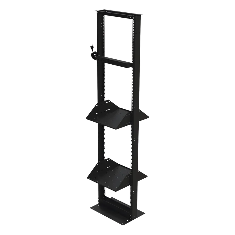 Kit de Rack Estándar 19", 45 UR con 2 Charolas y PDU (8 tomas). Ideal para UPS y Servidores tipo Torre. LINKEDPRO BY EPCOM KIT-ORG-45HD