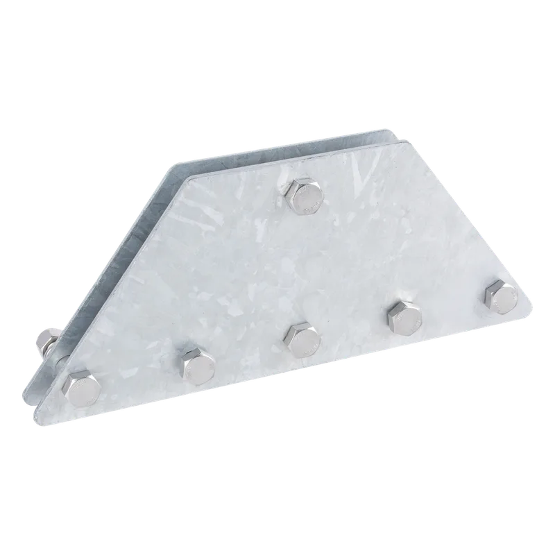 Placas igualadoras con tornillería y separadores, para 6 retenidas. Galvanizado en inmersión. TOWERS SP202050G6R