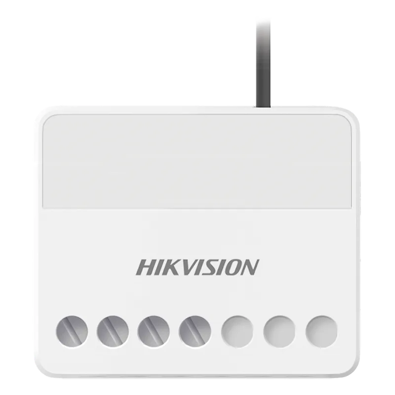 (AX PRO) Interruptor Inalámbrico / 1 Salida de Relevador de 100 a 240 VCA (Max. 13A) HIKVISION DS-PM1-O1H-WB
