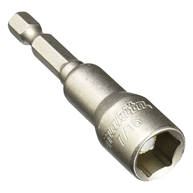 Punta magnética (guia buscadora ) de 7/16", longitud de 2-9/16" zanco hexagonal. . MAKITA B-45107