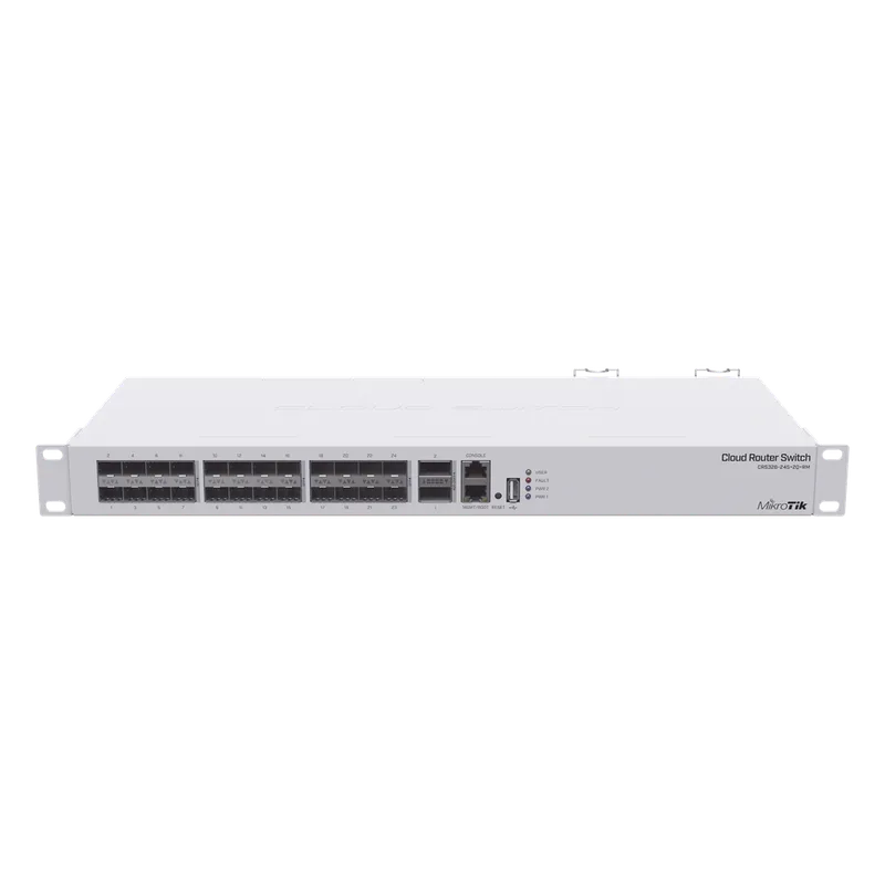Cloud Router Switch, Sistema Operativo Dual 24 Puertos 10G SFP+, 2 Puertos 40G QSFP+ MIKROTIK CRS326-24S+2Q+RM