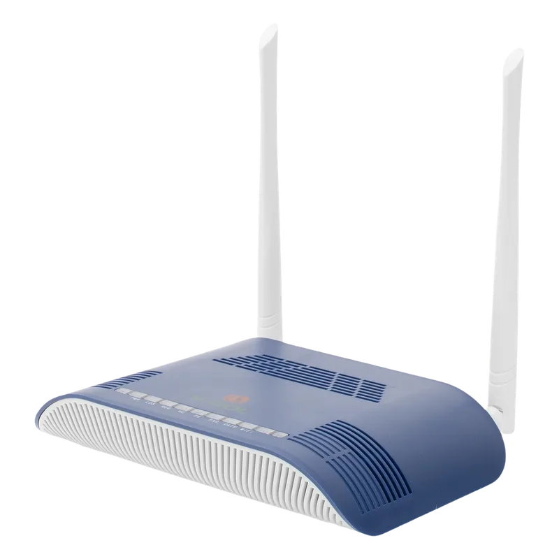 ONU Dual GPON/EPON con Wi-Fi en 2.4 GHz + 1 puerto SC/APC + 1 puerto LAN Gigabit + 1 puerto LAN Fast Ethernet + 1 puerto FXS + 1 puerto CATV, hasta 300 Mbps vía inalámbrico V-SOL HG323RG-WT