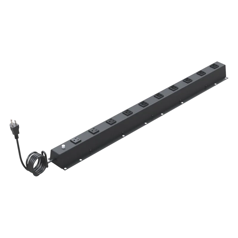 PDU Vertical de 10 Contactos (NEMA 5-15R). Volt. Ent./Sal.: 120Vca/15A compatible con Racks EIRL y EIQR. LINKEDPRO BY EPCOM TCM-SR19KIT