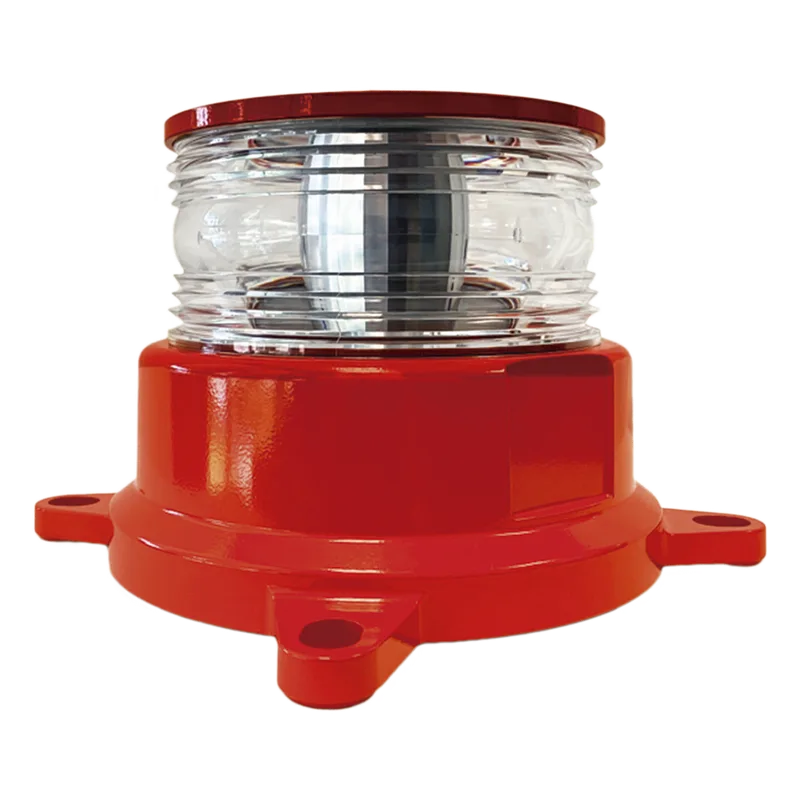 Baliza LED REDSTAR Intensidad Media para Obstáculos / 2000cd Rojo + 246mW/sr IR / 360° Horizontal + 3° Vertical / Alimentación AC-DC 120-240V / Protección IEEE C62.41 / Sincronización GPS / ADSL Integrado / IR Infrarroj TWR RED-STAR-DC