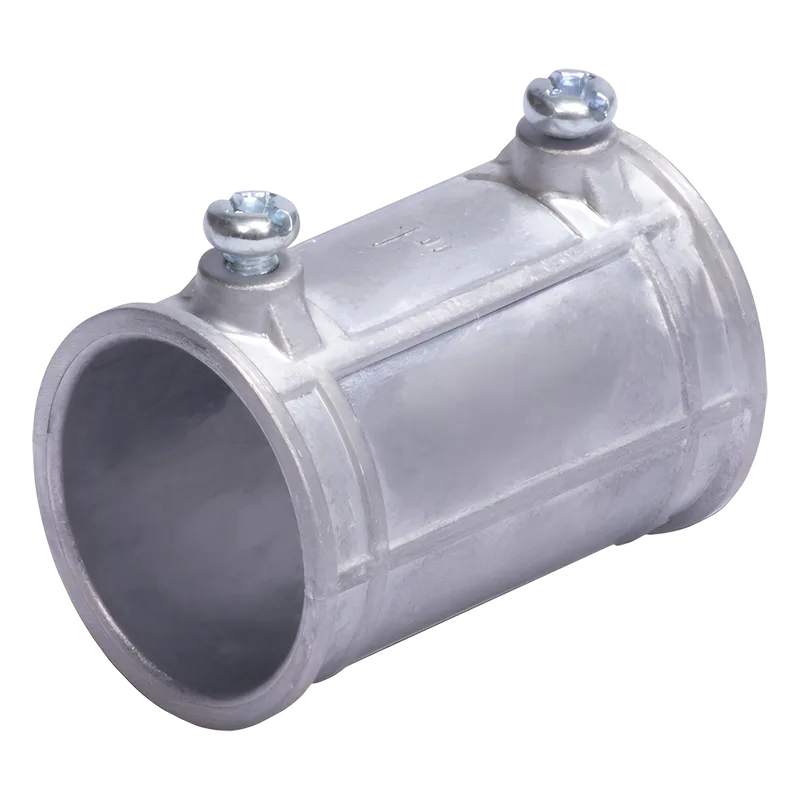Cople 3/4" (19mm) Pared Delgada Con Tornillo (Tipo Americano) Galvanizado, Etiqueta Verde. JUPITER JU-PD-34-COP