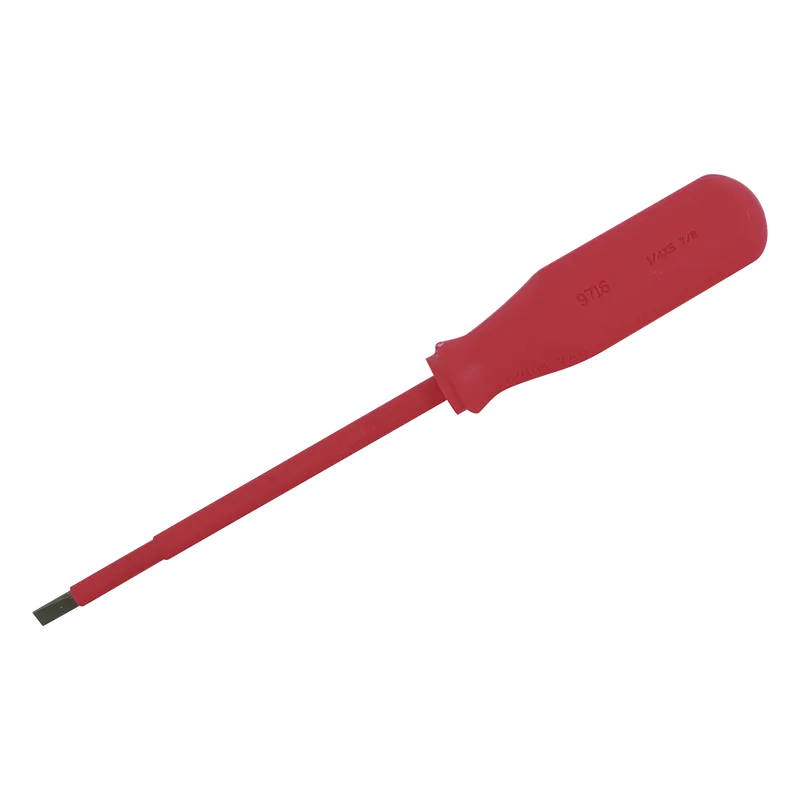 Destornillador rojo para 1000v plano de 1/4 x 5-7/8” SURTEK SYS-9716