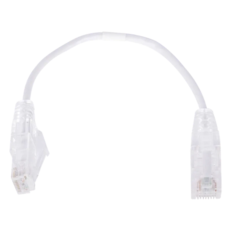 Cable de Parcheo Slim UTP Cat6 - 20 cm (7.87 Pulgadas) Blanco Diámetro Reducido (28 AWG) LINKEDPRO BY EPCOM LP-UT6-020-WH28