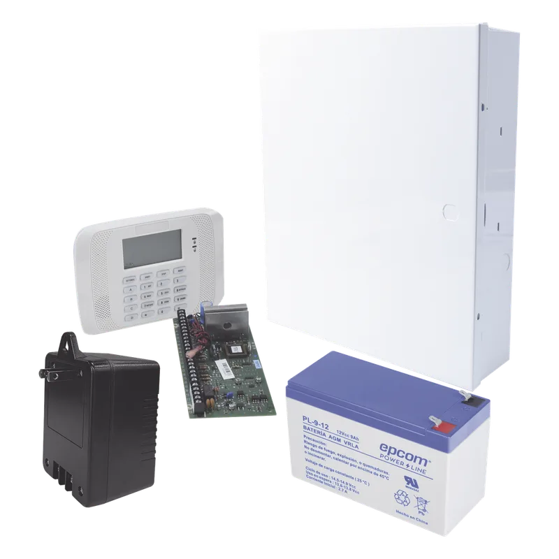 Kit de panel de alarma VISTA-48LA con gabinete, transformador y batería de respaldo de 9 Ah HONEYWELL HOME RESIDEO VISTA48LANTB9AH