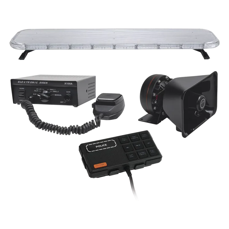 Kit básico para equipamiento de unidades de Seguridad Pública EPCOM INDUSTRIAL SIGNALING X75RBSKIT