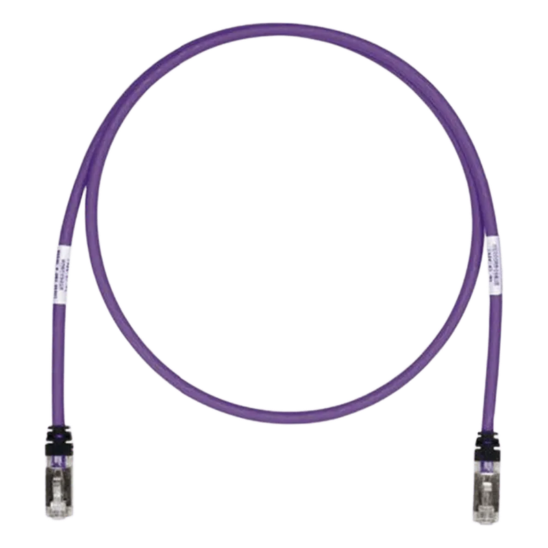 Patch Cord Cat6A, Blindado S/FTP, CM/LS0H, 1.52 Metros (5 Pies), Color Violeta PANDUIT STP6X5VL