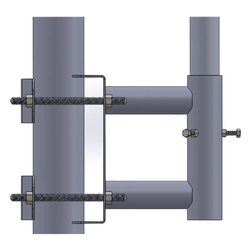 Adaptador para Colocar Mástil (tubo) a Poste recto. TOWERS SS-OP-TM
