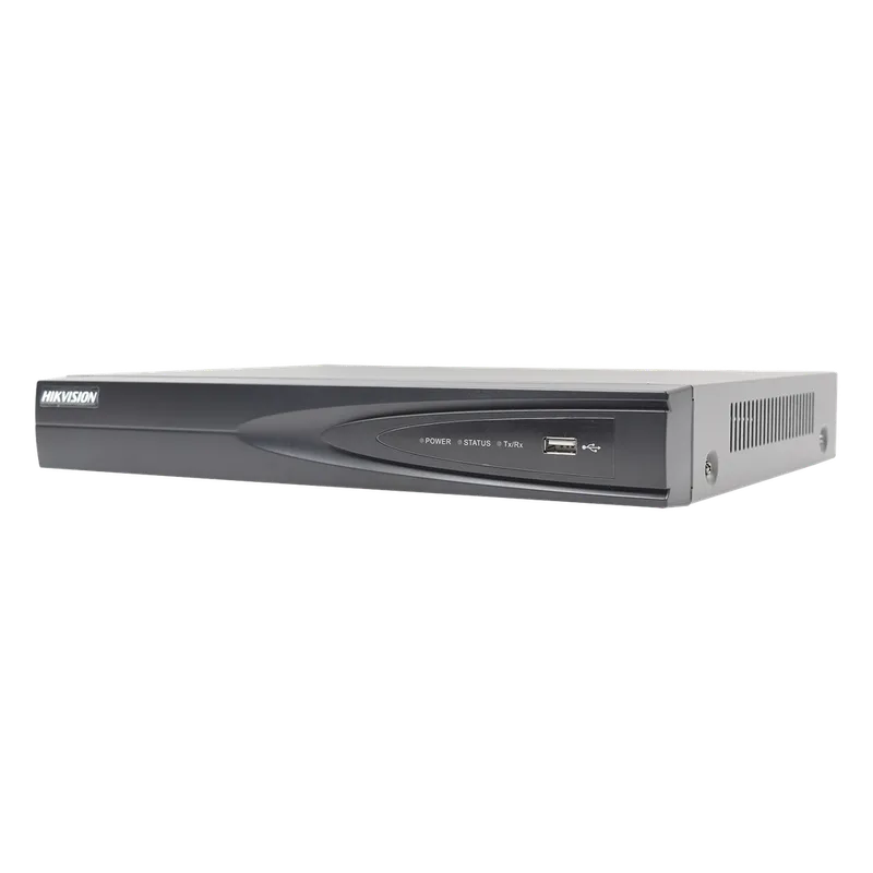 NVR 8 Megapixel (4K) / 4 canales IP / Soporta Cámaras con AcuSense / 1 Bahía de Disco Duro / 4 Puertos PoE+ / Salida de vídeo 4K / Videoanaliticos HIKVISION DS-7604NI-K1/4P(C)