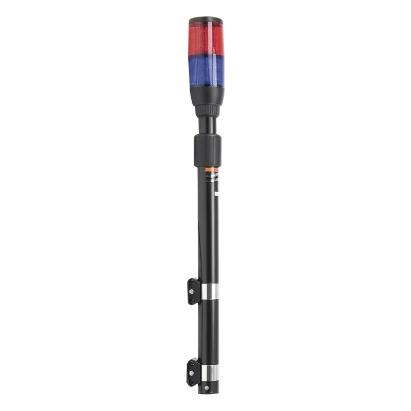 Luz telescópica Ultra Brillante para motocicleta, color Rojo/Azul EPCOM INDUSTRIAL SIGNALING XMWL300RB