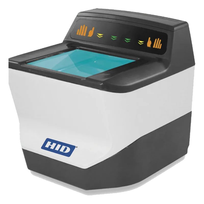 Escáner Compacto para Captura de 10 Huellas, Húmedas o Secas HID 92019511