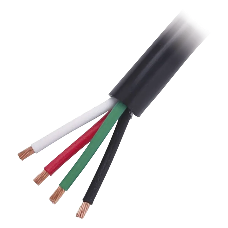 Cable Eléctrico de Uso Rudo 4 Hilos Calibre 14 AWG, Hasta 600 V. Rollo de 100 m. INDIANA RQ40/100M