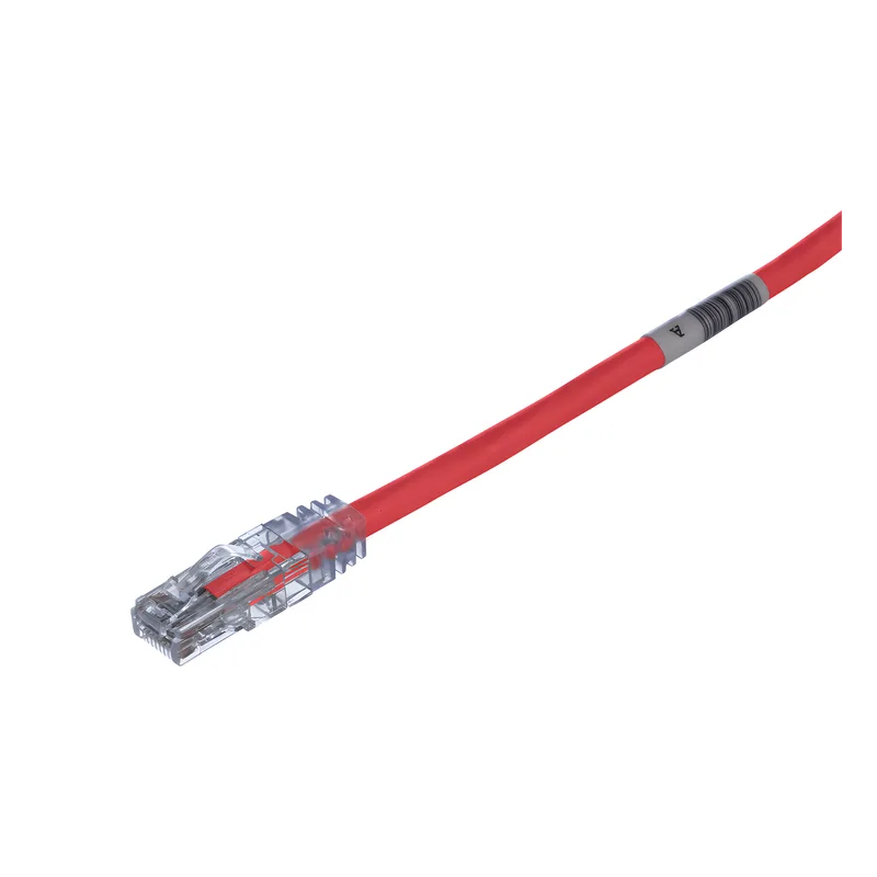 Cable de Parcheo TX6, UTP Cat6, 24 AWG, CM/LSZH, Color Rojo, 1 ft PANDUIT UTPSP1RDY