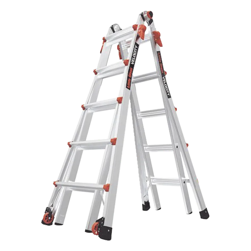 Escalera Multi-Posiciones de 6.7 m (22') para Suelos Inclinados o con Desniveles. Little Giant Ladder Systems VELOCITYM22IA