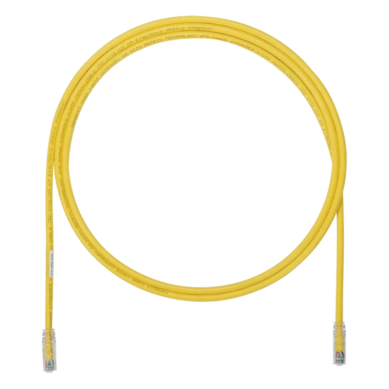 Cable de Parcheo UTP, Cat6A, 24 AWG, CM, Color Amarillo, 3.05 Metros (10 Pies) PANDUIT UTP6AX10YL