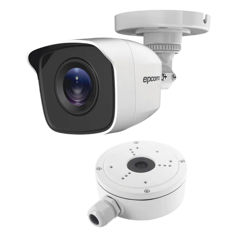 KIT de Bala TURBOHD 2 Megapixel (1080p) + Caja de Conexión / Exterior IP66 / TVI-AHD-CVI-CVBS EPCOM PROFESSIONAL B8-TURBO-G2W/AX
