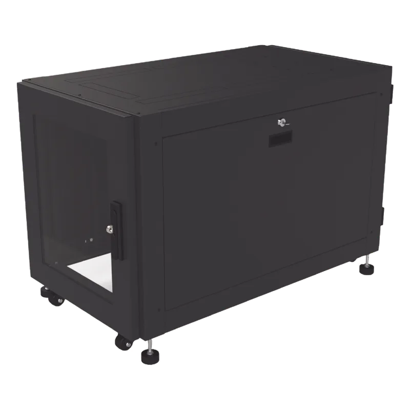 Gabinete Profesional de Piso para Telecomunicaciones de 12UR, 1000 mm Profundidad, Se envía el Gabinete armado. LINKEDPRO BY EPCOM LP-60100-12UR2