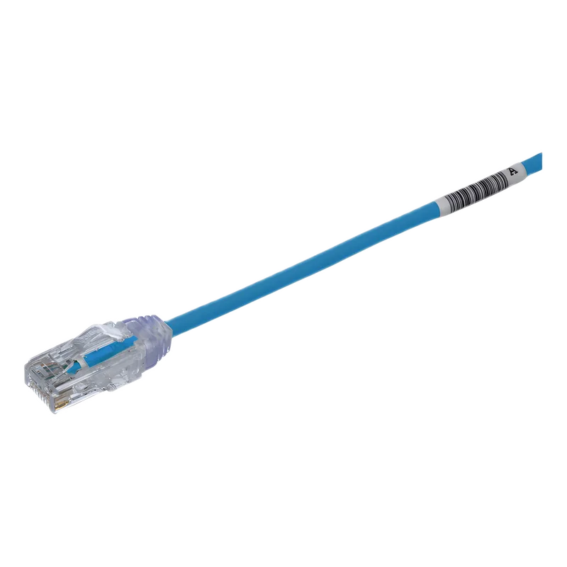 Cable de Parcheo TX6, UTP Cat6, Diámetro Reducido (28AWG), Color Azul, 0.5 Metros (1.64 Pies) PANDUIT UTP28SP0.5MBU