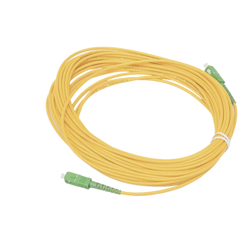 Jumper de Fibra Óptica Simplex, Monomodo, con Conectores SC/APC-SC/APC, 10 Metros (32.81 Pies) FIBERHOME OFC-SC/APC-SC/APC-S-30-10