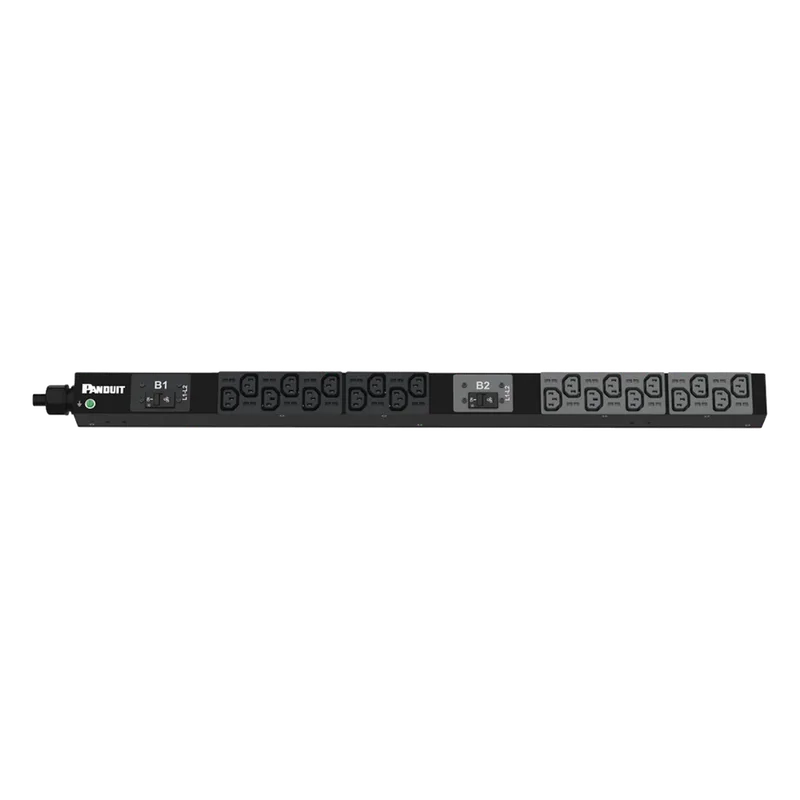 PDU Básico para Distribución de Energía, Enchufe de Entrada NEMA L6-30P, Con 20 Salidas C13, de Instalación Vertical, 208 Vca, 30 Amp PANDUIT P20B16M
