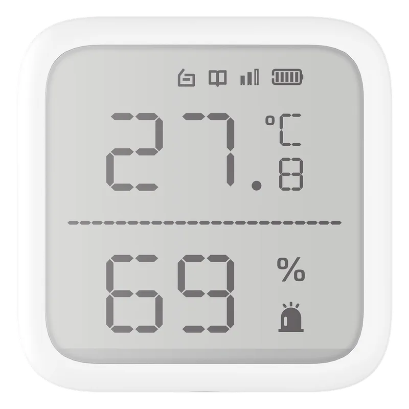 (AX PRO) Detector de Temperatura y Detector de Humedad Inalámbrico / 2.7" de Tamaño / Uso en Interior / Rango de Detección desde -35°C hasta 99°C HIKVISION DS-PDTPH-E-WB