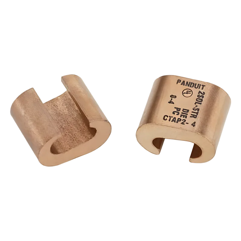 Conector de compresión tipo C StructuredGround CTAP2-2-X, Conductor de cobre 2 AWG, 1pz. PANDUIT