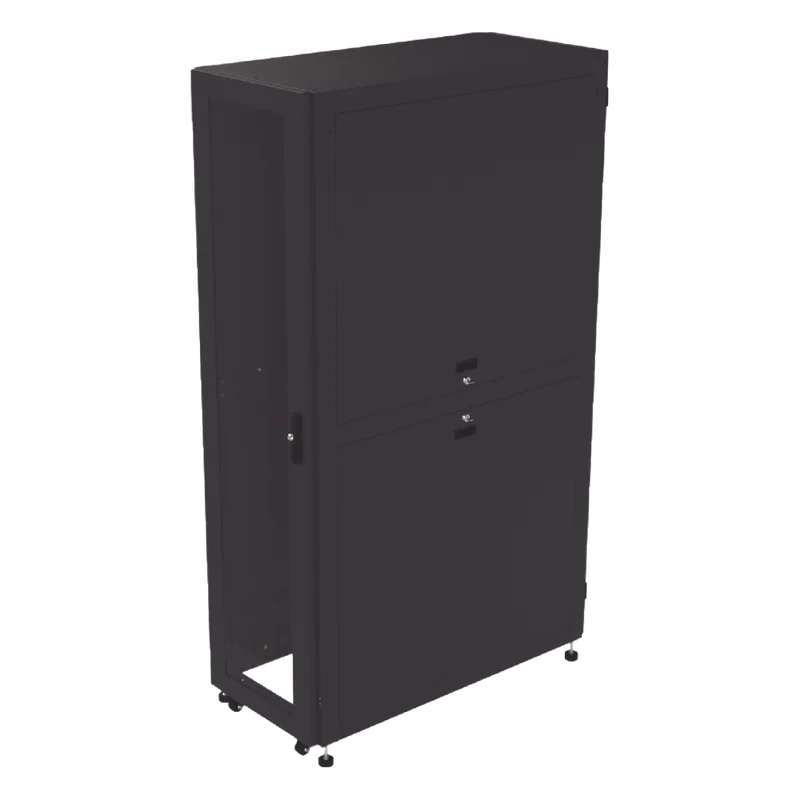 Gabinete Profesional para Telecomunicaciones de 45UR, 1200 mm Profundidad, Incluye 2 Organizadores Verticales de 45 Unidades de Rack, Se envía el Gabinete Armado. LINKEDPRO BY EPCOM LP-60120-45U-R2