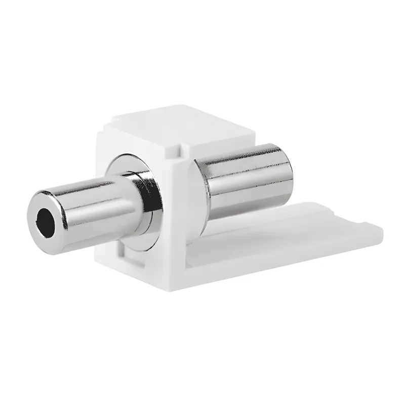 Módulo Acoplador Estéreo de 3.5 mm (1/8 Pulgadas), Tipo Mini-Com, de Paso, Color Blanco Mate PANDUIT CM35MSCIWY