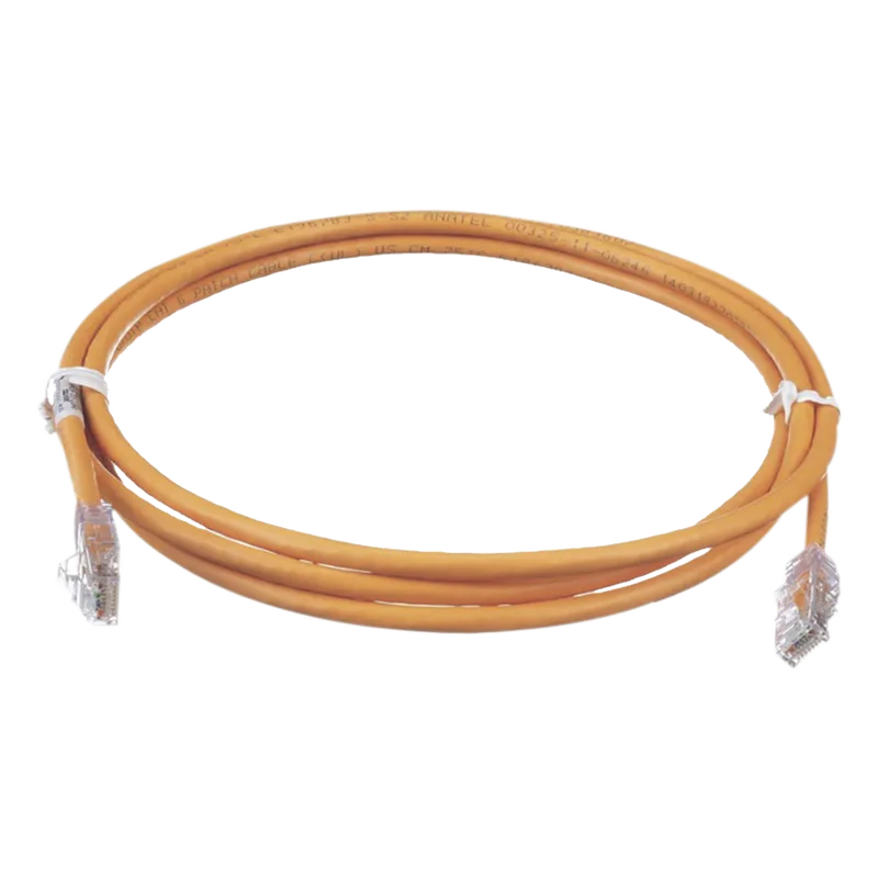 Cable de Parcheo TX6, UTP Cat6, 24 AWG, CM, Color Naranja, 2.13 Metros (7 Pies) PANDUIT UTPSP7ORY
