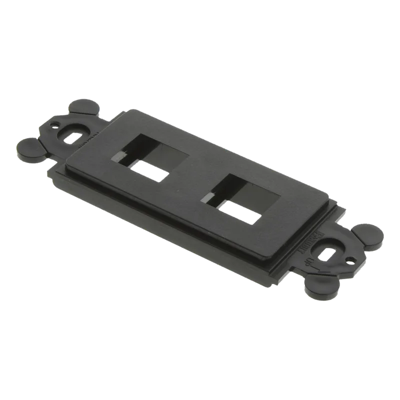 Marco de Módulo Dúplex, Para Placas Frontales Estándar GFCI, Acepta 2 Módulos Keystone, Color Negro PANDUIT NK2RMFBL