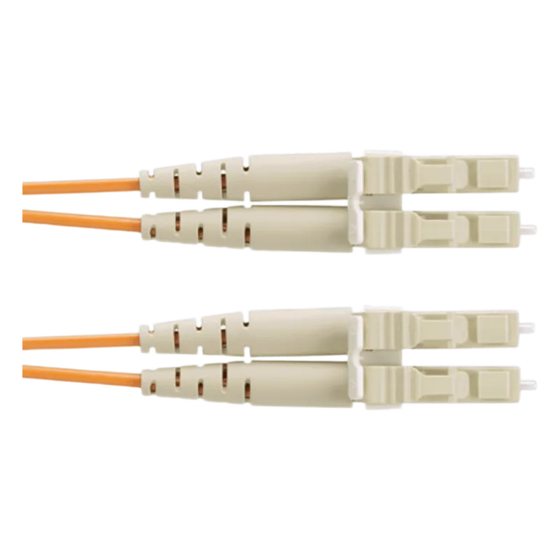 Jumper de Fibra Optica Multimodo 62.5/125 OM1, LC-LC Duplex, OFNR (Riser), Color Naranja, 2 Metros PANDUIT F62ERLNLNSNM002