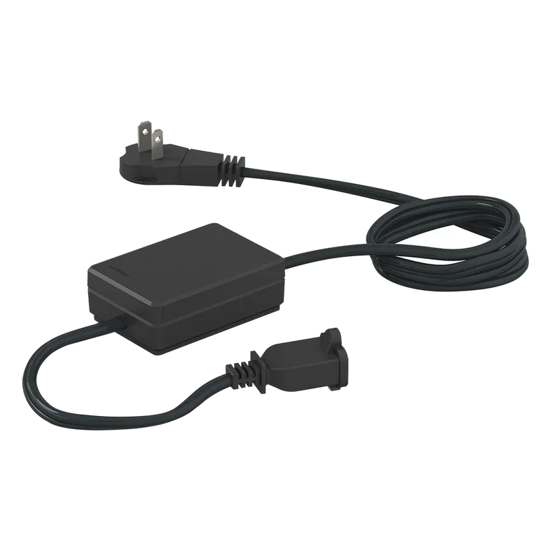 Módulo atenuador de clavija para lámparas de mesa o pie, 300 W incandescente/halógeno, 120 V, RF Clear Connect, para RadioRA 2, RA2 Select y RadioRA 3, color Midnight (negro) LUTRON ELECTRONICS RR3PD1MN