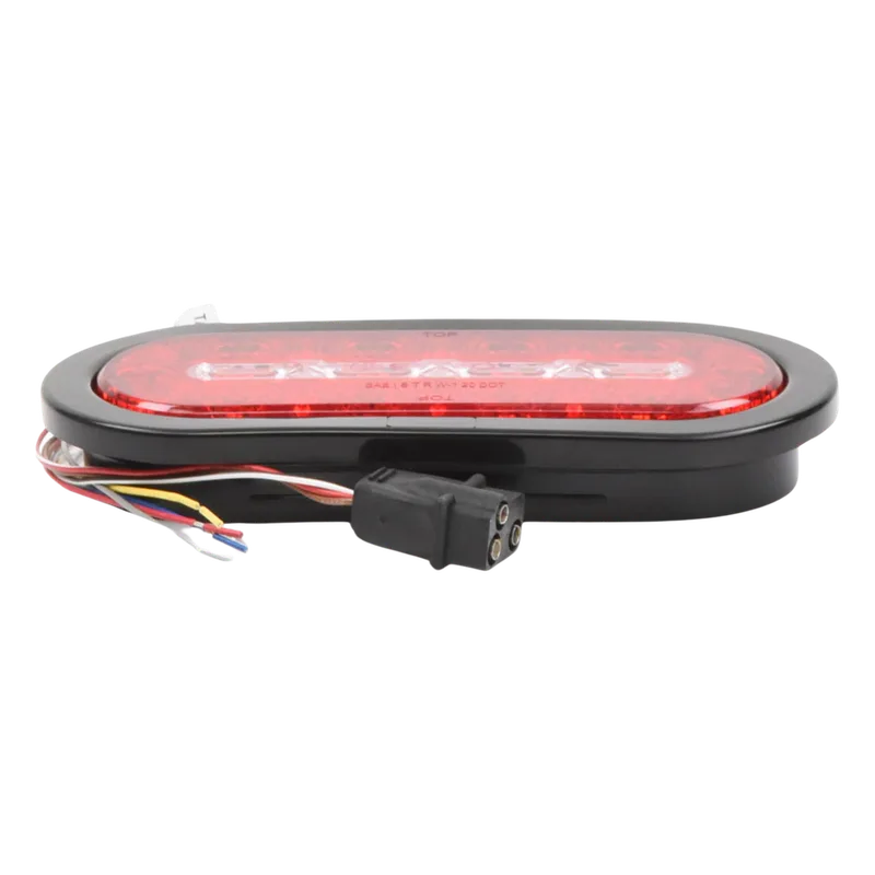 Plafon Ovalado Trasero de 18 LED, Rojo/Blanco/Ambar, 7.5 Pulgadas ECCO ED3060AW