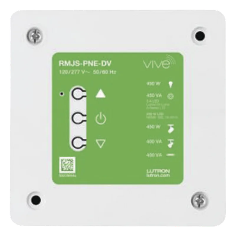 Módulo de atenuación PowPak Phase Select para sistema Vive, fase directa o inversa, 120/277 V, hasta 450 W, recibe controles Pico y sensores Radio Powr Savr LUTRON ELECTRONICS RMJSPNEDV