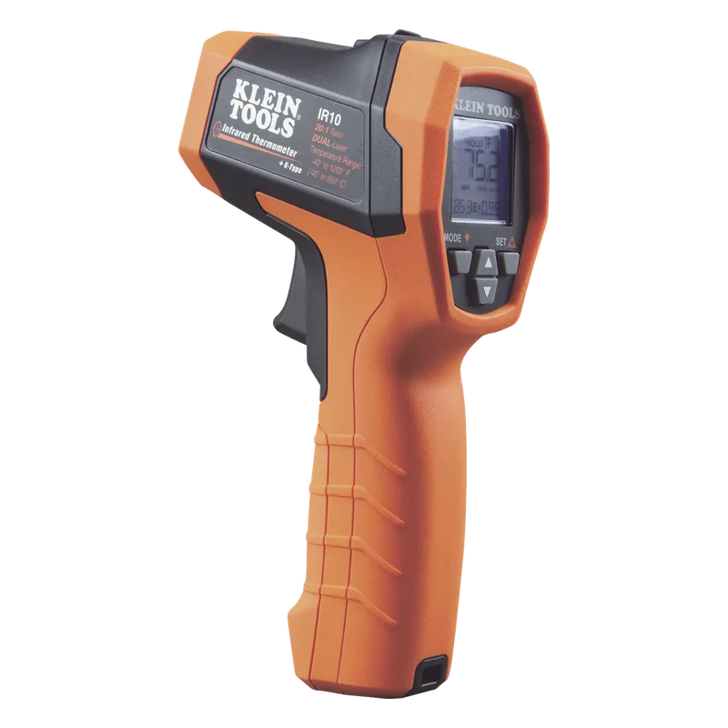 Termómetro Infrarrojo de Doble Láser 20:1. (-40° a 650° C). KLEIN TOOLS IR-10K