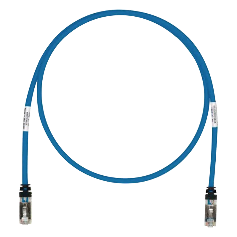 Patch Cord Cat6A, Blindado S/FTP, CM/LS0H, 15.24 Metros (50 Pies), Color Azul PANDUIT STP6X50BU