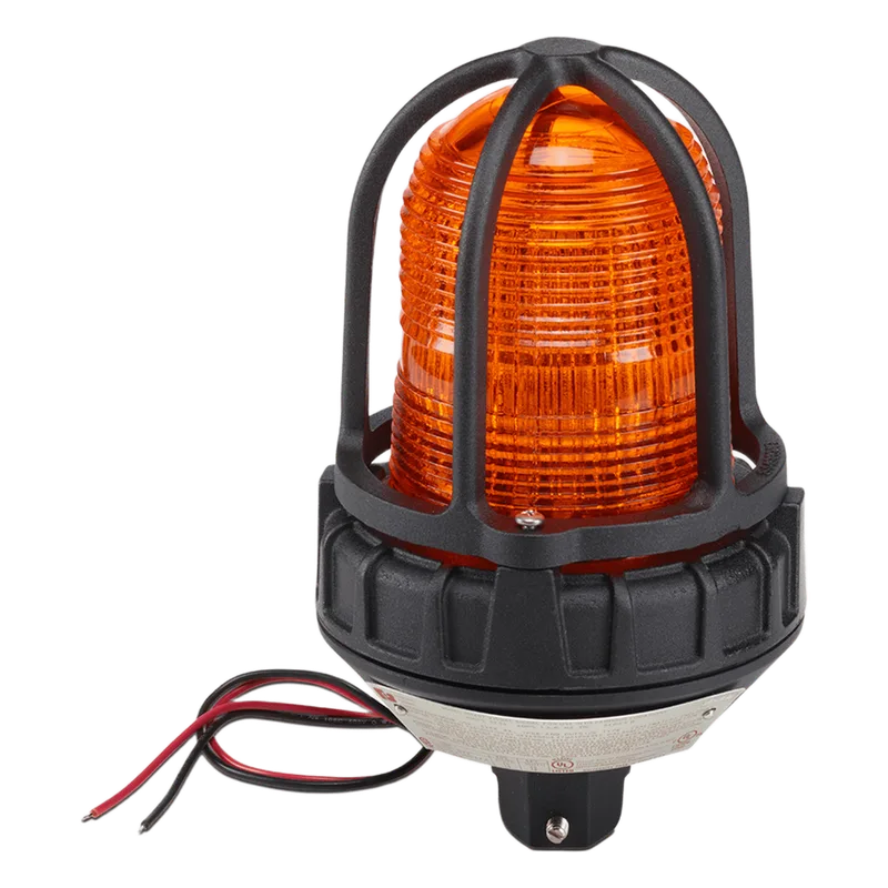 Luz de advertencia LED para ubicaciónes peligrosas, montaje tipo tubo, 24 VCD, color Ámbar FEDERAL SIGNAL INDUSTRIAL 191XL-024-A