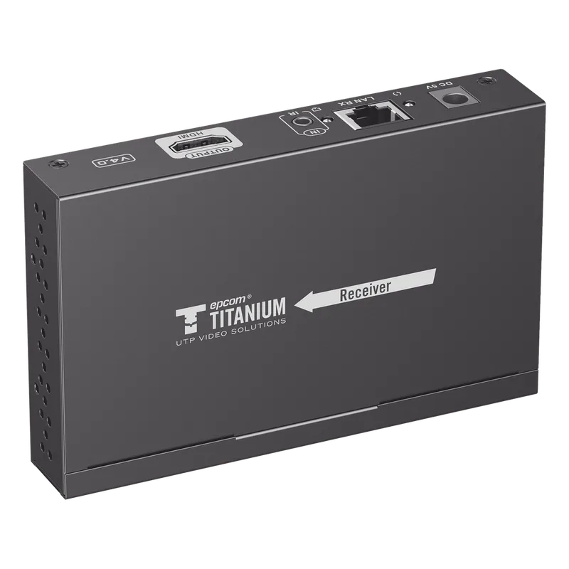 Receptor Compatible para Kit Matricial TT-383-MATRIX-4.0 | Resolución 1080P@60Hz | Cat 6 | Control IR | Compatible con Switch IGMP (Solo para transmisor versión 4.0). EPCOM TITANIUM TT-383-MATRIX-4.0-RX