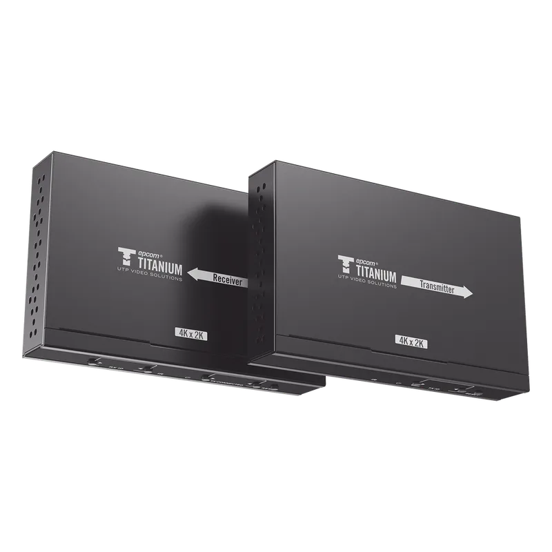 Kit Extensor MATRICIAL HDMI para distancias de 120 metros | Resolución 4K @ 30Hz | Cat6 | Soporta 100 TX de entrada e Ilimitados RX en la salida | Control por PC, Control Remoto y Botón | Compatible con Switch IGMP. EPCOM TITANIUM TT-683-MATRIX-4.0