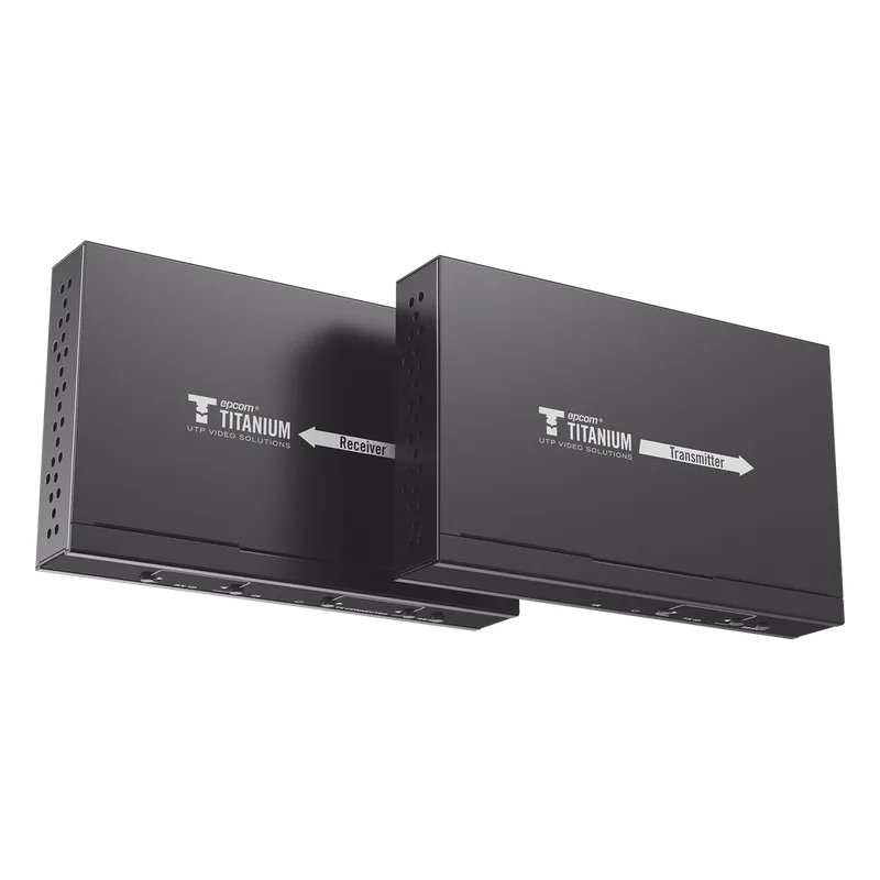 Kit Extensor MATRICIAL HDMI para distancias de 120 metros | Resolución 1080P @ 60Hz | Cat6 | Soporta 100 TX de entrada e Ilimitados RX en la salida | Control por PC, Control Remoto y Botón | Compatible con Switch IGMP. EPCOM TITANIUM TT-383-MATRIX-4.0