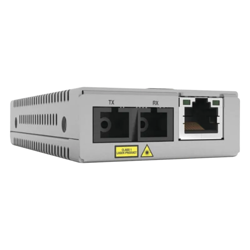 Convertidor de medios Gigabit, conector SC Distancia (20KM) Monomodo Versión TAA ALLIED TELESIS AT-MMC2000LX/SC-960