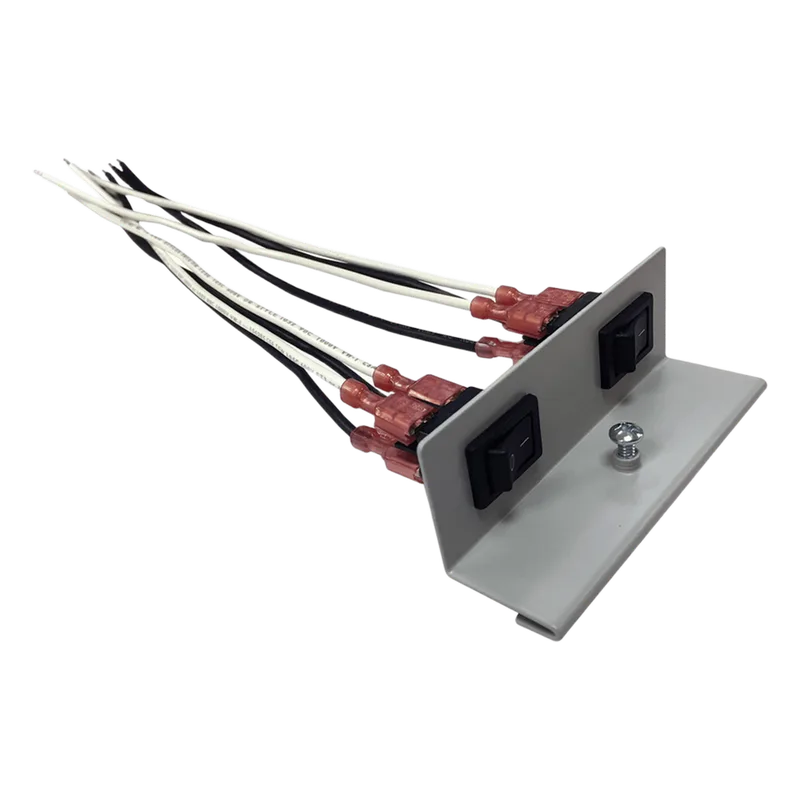 Soporte Doble para Interruptores Basculantes / Clasificación 250VCA @ 15A / Cable 18 AWG / Compatible con Gabinetes Altronix / Control de Encendido y Apagado RSB2