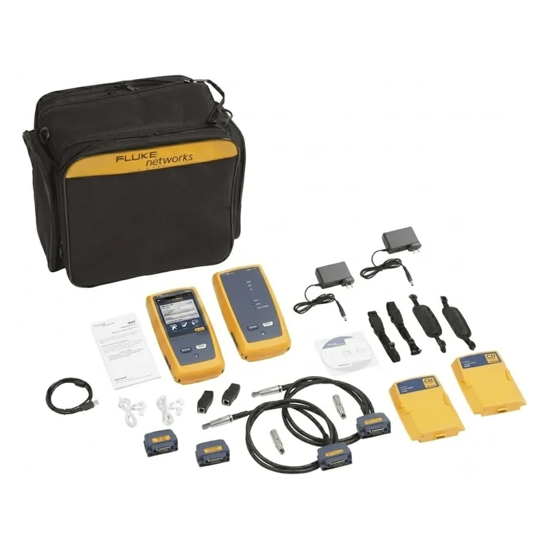 Certificador DSX-8000 para Cable de Cobre Cat5e, Cat6, Cat6A y Cat8, Precisión de Nivel VI/2G (2 GHz), Con WiFi Integrado y Pantalla LCD de 5.7 Pulgadas (14.48 cm), Versión Internacional FLUKE NETWORKS DSX2-8000INT