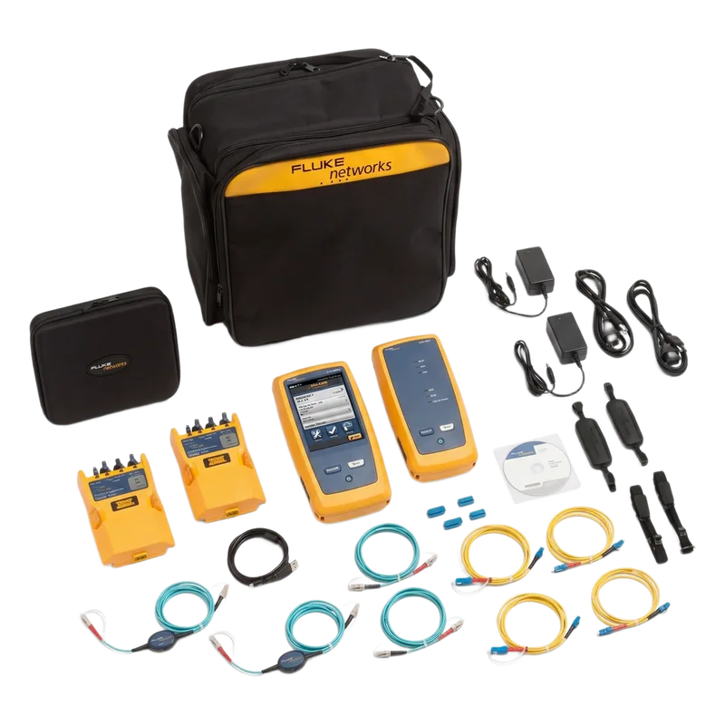 Certificador CertiFiber Pro Quad, para Fibra Óptica Multimodo 50µm y Monomodo, Con WiFi Integrado y Pantalla LCD de 5.7 Pulgadas (14.48 cm), Versión Internacional FLUKE NETWORKS CFP2-100-QINT