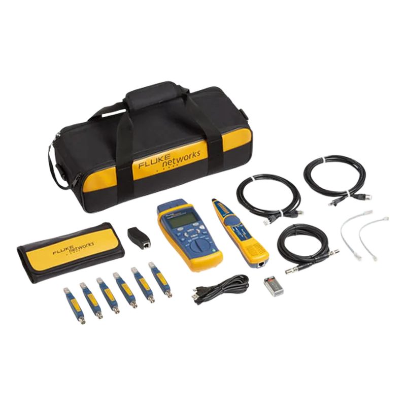 Kit Avanzado de Calificador de Red CableIQ™, para Medición de Capacidades en Redes 10/100/1000 Base-T, y Compatibilidad con VoIP, Datos y Vídeo FLUKE NETWORKS CIQ-KIT